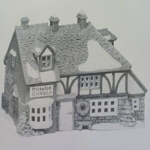 Dept 56 Dickens' Village NICHOLAS NICKLEBY COTTAGE #5925-0 Retired 1988